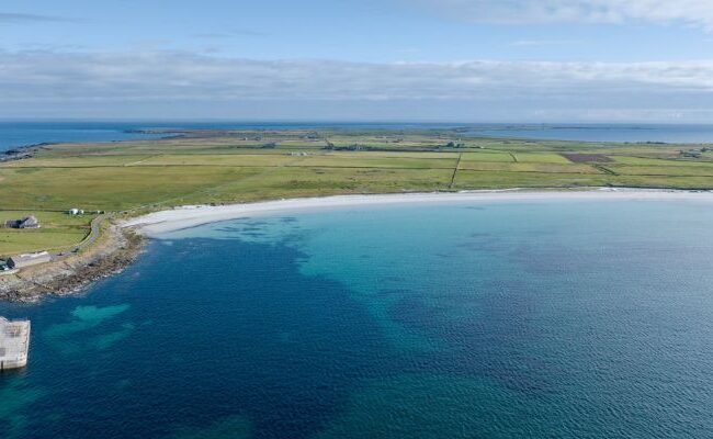 Loganair North Ronaldsay Office in Scotland